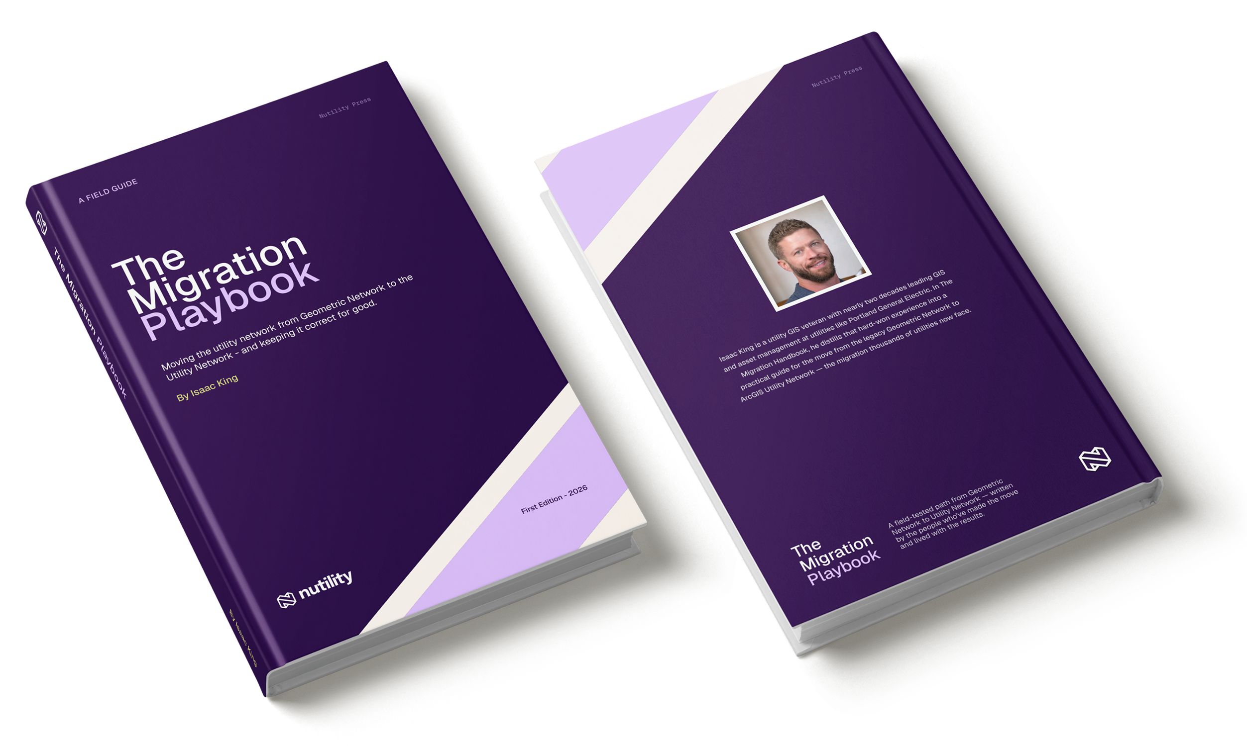 The Migration Handbook by Isaac King — front and back cover mockup